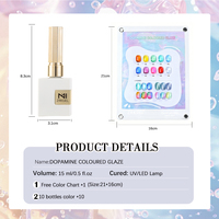 Gel à ongles ZRKGEL effet verre ultra brillant, transparent, haute brillance, à retirer par trempage, qualité professionnelle pour salon, compatible UV/LED