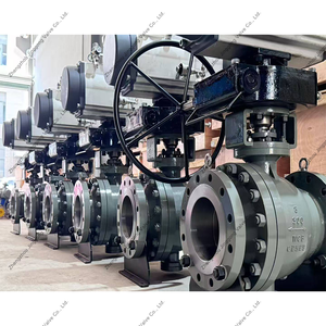 Vanne à bille à grand diamètre montée sur trunnion avec actionneur hydraulique - Product Image 5