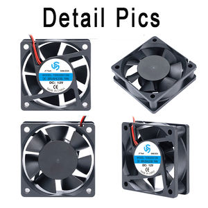 6025 मिनी 60 मिमी ब्रशलेस डीसी कूलिंग फैन 24 वी 60x60x20 मिमी अक्षीय प्रवाह वाटरप्रूफ प्लास्टिक ब्लेड घर के लिए - Product Image 5