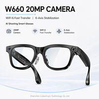 Lunettes Intelligentes IA Tendance avec Caméra 20MP, Enregistrement Vidéo 4K, Réduction de Bruit ENC, Appel Bluetooth et Assistant de Traduction IA en Temps Réel W660