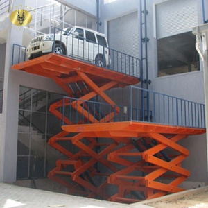 Chine 5 tonnes à bas prix de hauteur moyenne Auto Home <span class=keywords><strong>Garage</strong></span> ascenseur stationnaire hydraulique élévateurs à ciseaux pour le stationnement de <span class=keywords><strong>voiture</strong></span> pour la vente au détail - Product Image 2
