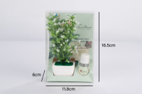 Diffuseur d'huiles essentielles en céramique de haute qualité 10 ml, kit d'aromathérapie écologique pour la maison avec plante artificielle, vente en gros