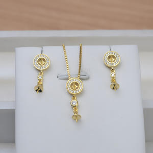 Handmade S925 <b>Silver</b> Double <b>Bead</b> Earrings Women's DIY Personalized Pearl Earrings with Empty Holder Jewelry Findings Components - Product Image 1