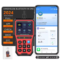 Lecteur de diagnostic automobile Podofo OBD2, outils de diagnostic, lecteur 12V pour Android PC 2024, diagnostics automobiles, écran IPSScreen, application ECU OTA