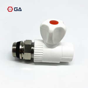 Vanne de chauffage en PPR blanc GA-4842 QIAI avec joint torique, connecteur de <span class=keywords><strong>radiateur</strong></span> - Product Image 1