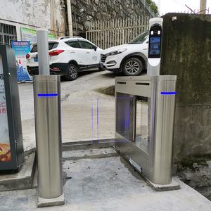 最小快速通过二维码阅读器挡板旋转门，带高效射频识别门禁 - Product Image 4