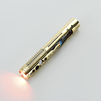 Sabres Nexus Gold personnalisés Xenopixel 3.0 avec port Type-C, châssis rigide et haut-parleur de basses, bâtons lumineux pour sabres laser jouets