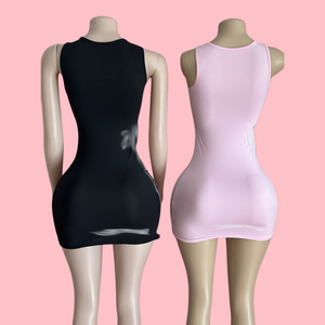 PEEQI Abiti Estivi da Donna, Stampa con Cuciture, Senza Maniche, Slim Fit, Alla Moda, <span class=keywords><strong>Sexy</strong></span>, Mini, <span class=keywords><strong>Abbigliamento</strong></span> Firmato - Product Image 5