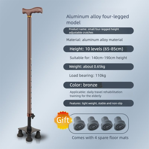 2025 New Arrival Có Thể Gập Lại Đi Bộ Mía Có Thể Điều Chỉnh Người Cao Tuổi Đi Bộ Dính Với Ánh Sáng LED Và Không Trượt Tpr Xử Lý - Product Image 5