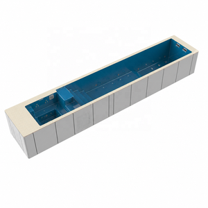 <span class=keywords><strong>Piscine</strong></span> modulaire de 40 pieds avec système d'assainissement intégré, <span class=keywords><strong>pompe</strong></span> à vitesse variable, coin spa et zone de baignade peu profonde pour configurations de site personnalisées - Product Image 2