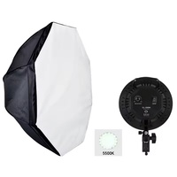 Pro 50W LED Softbox et kit d'éclairage annulaire ensemble d'éclairage de photographie professionnelle avec support robuste et sac de transport de stockage