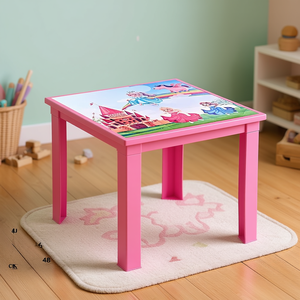 Mesa Princesa 48x48 Cm Para Muebles de Sala de Juegos Infantiles - Product Image 3