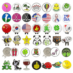 Nhà Sản Xuất Bán Buôn Hat Clip Từ Đánh Dấu Cứng Mềm Men Biểu Tượng Quà Tặng Tùy Chỉnh Golf Bóng Đánh Dấu Đồng Xu - Product Image 1