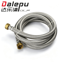 Tuyau tressé DLP en acier inoxydable 304, tuyau d'arrivée d'eau, 30CM-5M, 1/2 pouce, anti-fuite, système de plomberie pour bâtiment
