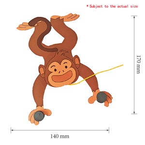 Hanwenge Juguete de Física para Niños, Kit de Experimentos Científicos DIY, Juguete Educativo de Equilibrio Gravitatorio, Modelo Mono Columpio - Product Image 2