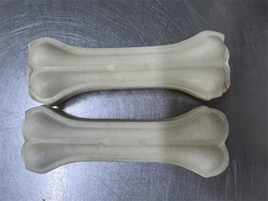 Beyaz inek derisi preslenmiş kemikler farklı boyutlarda köpek diş çiğnemek ham deri köpek diş temizleme çiğneme davranır - Product Image 3