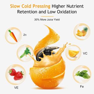 เครื่องสกัดน้ำผลไม้แบบพกพาขนาดเล็กสำหรับมะนาว ส้ม และผลไม้ตระกูลส้มชนิดต่างๆ แบบสกัดเย็น - Product Image 2