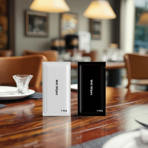 批发定制自有品牌独立包装香薰湿巾，适用于餐厅洗手、洗脸、身体清洁 - Product Image 3