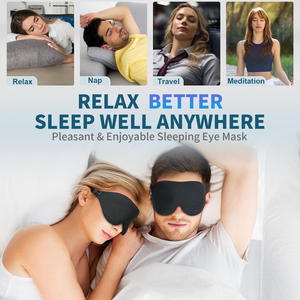 Suitable for Side Sleepers Light-blocking Sleep <strong>Eye</strong> <strong>Mask</strong> for Both <strong>Men</strong> and Women 3D Contour Cup Sleep <strong>Mask</strong> - Product Image 2
