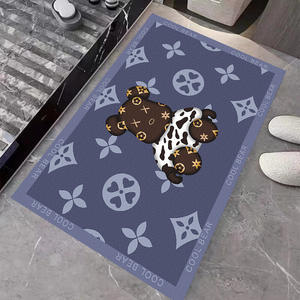 Tapis de sol absorbant pour salle de bain, porte de toilette, ours de marque Tide, tapis de pied antidérapants pour salle de bain, tapis de luxe léger - Product Image 3