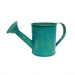 Arrosoir en fer de couleur verte de qualité supérieure, taille et forme personnalisées, arrosoir décoratif à vendre - Product Image 1