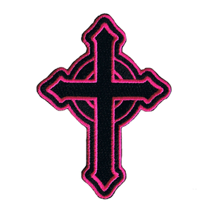 Personalizado Patch Cruz Criativo Band-aid Padrão Preto Bordado Feltro Pano Cruz Patch - Product Image 3