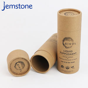 Contenedor de tubo de papel cilíndrico de impresión personalizada al por mayor de fábrica física para embalaje - Product Image 4