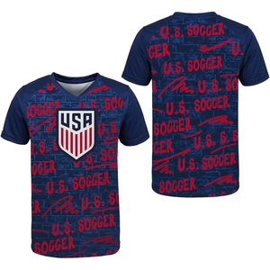 U.S. <b>Soccer</b> Men's Jersey V-Neck Sublimated Moisture Wicking <b>Soccer</b> Apparel - Product Image 1
