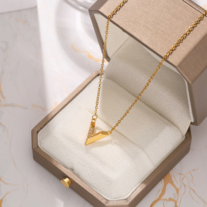 Collar de Lujo con Colgante de Corazón de Acero Inoxidable con Oro de 18K, Perlas y Circonitas, Collar con Medallón de Mariposa de Ópalo para Mujer, Joyería - Product Image 5