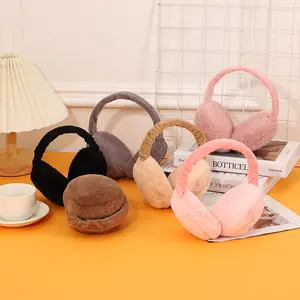 Mềm Sang Trọng Tai Ấm Hơn Mùa Đông Ấm Earmuffs Cho Phụ Nữ Người Đàn Ông Thời Trang Màu Rắn Earflap Ngoài Trời Lạnh Bảo Vệ Ear-Muffs Tai Bìa