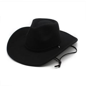 Sombrero Fedora Vaquero Occidental con Bordado 3D, Nuevo para Otoño/Invierno, Unisex, para Cabezas Grandes, Estiliza el Rostro, Casual - Product Image 1