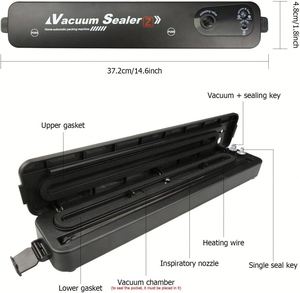 เครื่องซีลสูญญากาศอัตโนมัติสำหรับเครื่องบรรจุภัณฑ์ถนอมอาหารในครัวเรือน - Product Image 2
