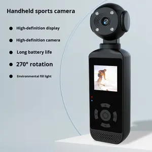 Videocamera Sportiva Tascabile 720 HD Anti-Shake con Visione Notturna, Impermeabile, Schermo da 1,3 Pollici, per Ciclismo, Moto, Attività all'Aperto, Portatile - Product Image 1