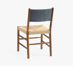 Sedia da Pranzo Classica Europea Contemporanea in Legno e Corda Intrecciata per Casa e <span class=keywords><strong>Cucina</strong></span> - Product Image 4