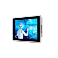 Panel PC industrial con pantalla táctil todo en uno de 12.1 pulgadas X86 Rk3568 sin ventilador, Intel J6412 I5 I7, sistema operativo Linux/Windows, en stock.