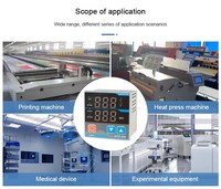 Contrôleur de température numérique intelligent AISET NTT-3000 avec fonction minuterie pour machines de transfert par presse à chaud, indice de protection IP65, garantie 2 ans