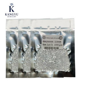 Giá rẻ nhà máy trực tiếp bán buôn Trắng 0.8mm-3.0mm <span class=keywords><strong>Cubic</strong></span> <span class=keywords><strong>Zirconia</strong></span> 3A/5A <span class=keywords><strong>Cubic</strong></span> <span class=keywords><strong>Zirconia</strong></span> Loose đá quý trong màu sắc cho bộ đồ trang sức - Product Image 1