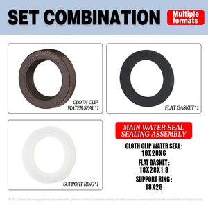 Ptn U-Vormige Bruine Pu Zuigerpomp Waterafdichting <span class=keywords><strong>Kit</strong></span> Br 18*28*6 Hogedrukreinigingsmachine-Diverse Modellen Sterke Duurzaamheid - Product Image 2