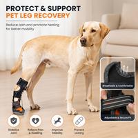Attelle pour pattes arrière de chien avec botte, sans flexion, support pour pied tombant, doublure en néoprène, semelle extérieure en caoutchouc, maille respirante, fabrication usine