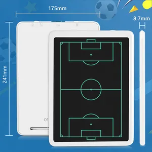 Tableta de dibujo Lcd colorida de 15 pulgadas en Bloc de notas, tableta de dibujo Digital táctica para enseñanza de fútbol, tablero escolar deportivo de fútbol