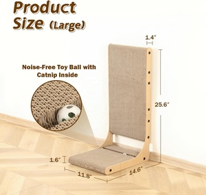 Rascador para Gatos de Sisal en Forma de L, Vertical, para Pared <span class=keywords><strong>y</strong></span> Sofá, <span class=keywords><strong>Venta</strong></span> Caliente del Fabricante - Product Image 4