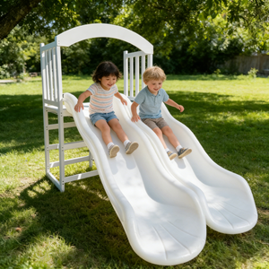Offre Spéciale <span class=keywords><strong>aire</strong></span> <span class=keywords><strong>de</strong></span> <span class=keywords><strong>jeux</strong></span> extérieure intérieure blanche pour enfants jouer double toboggan fête <span class=keywords><strong>anniversaire</strong></span> location toboggans blancs toboggan <span class=keywords><strong>de</strong></span> jeu souple pour événement - Product Image 1