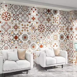 Decorazione marocchino carta da parati stile etnico Hotel camera da letto soggiorno sfondo stile bohémien modello di piastrelle 3d carta da parati murale - Product Image 2