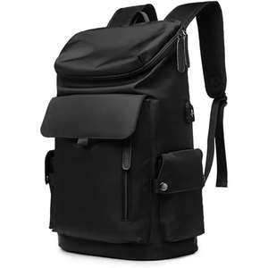 17 Inch PU Quality <b>Laptop</b> Backpack Men Waterproof Softback Travel <b>Rucksack</b> Usb Charging Port Anti-theft Features Polyester - Product Image 1