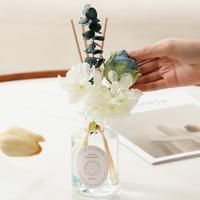 FRHY Vente en gros Diffuseur d'huiles essentielles en verre de 200 ml Plante artificielle Protection de l'environnement Ensemble de diffuseur de roseaux d'aromathérapie Hôtel