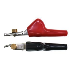 Pinza de cocodrilo de alta calidad con punta de clavo y punta angular de un solo púas, sonda de prueba grande, 1 par, rojo/negro - Product Image 3