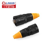 Connecteur RJ45 Cat6 étanche IP68 CNLINKO à montage sur panneau, plaqué or, 8p8c, connecteur RJ45 pour cloison étanche