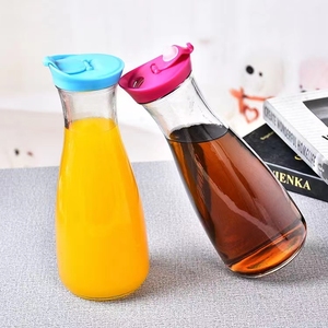 Jarra de Vidrio Transparente de Boca Ancha de 1000 ml para Té, Agua Fría, Leche - Product Image 5