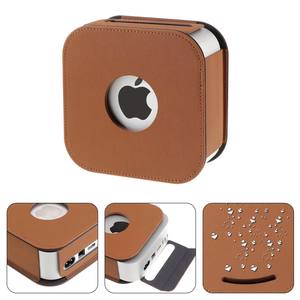 Étui en cuir élégant pour Apple <span class=keywords><strong>Mac</strong></span> Mini 2024 – Housse de protection en cuir PU pour ordinateur portable - Product Image 2