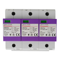 Parafoudre triphasé basse tension Telebahn TUV 230V/400V AC SPD T1+T2 Iimp25kA/100kA 4P pour TN-S